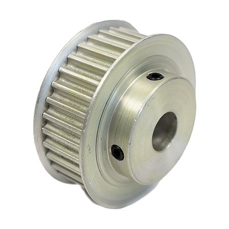 B B MANUFACTURING 28-5P15-6FA3, Timing Pulley, Aluminum, Clear Anodized,  28-5P15-6FA3